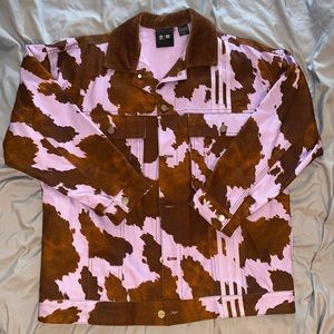 Adidas X Ivy Park Rodeo Cow Denim Jacket